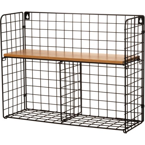 Étagère de bureau en métal 45 x 15,5 x 35,5 cm (1/2)