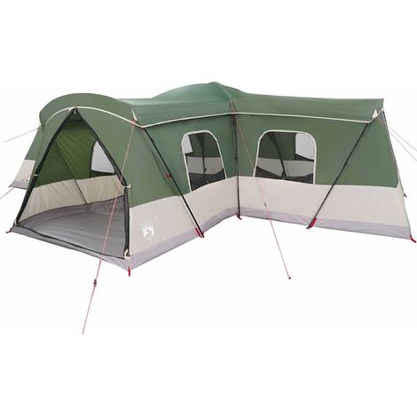 Vidaxl – Tente familiale 16 personnes – Construction robuste en polyester 185T – Dimensions 680 x 510 x 210 cm – Ventilation optimisée et rangement intégré