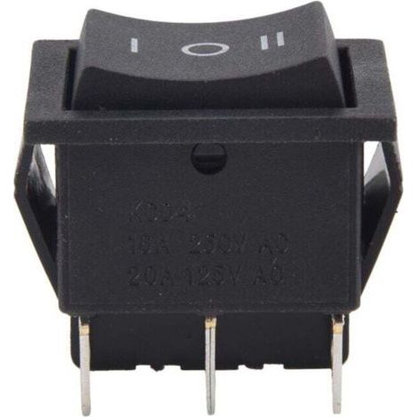 Interruttore a bilanciere a 3 posizioni, 6 pin, 250 V CA 16 A, 125 V CA 20 A, profilo ribassato (1/4)