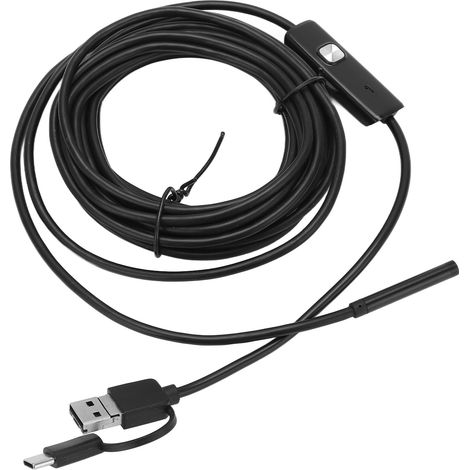 AN100-5.5 Endoscope 3 en 1 à fil flexible de 5,5 mm pour téléphone Android, boroscope, inspection de pipelines et automobiles, 3,5 m (1/5)