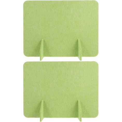 Séparateur de Bureau Acoustique en Feutre 2pcs Autoportant avec Pieds, Panneau D'intimité Insonorisant Léger, Protection de Confidentialité pour Écoles et Bureaux (1/5)