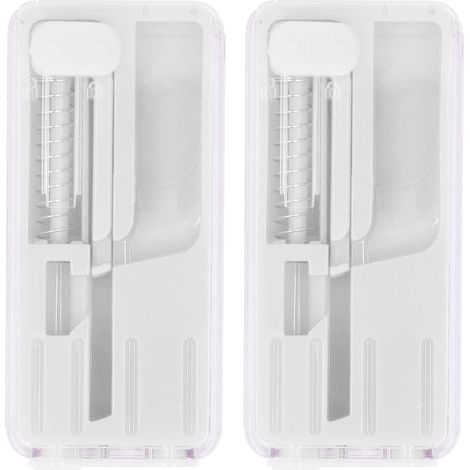 2PCS Perles Éclatantes pour Cigarettes Menthe Boîte à Poussoir Outils de Fumage DIY Blanc (1/5)