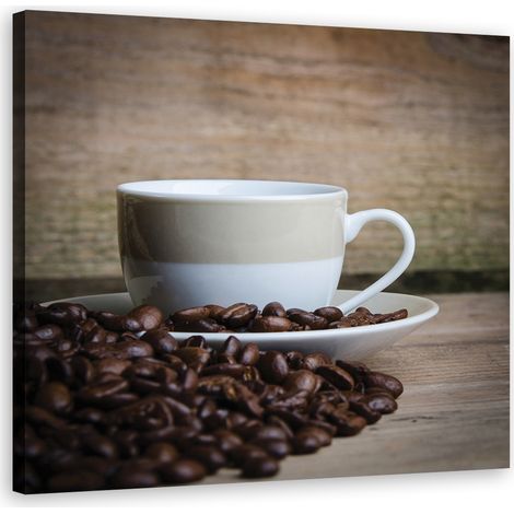 Quadro su tela, tazza di caffà¨ - 60x60 (1/4)