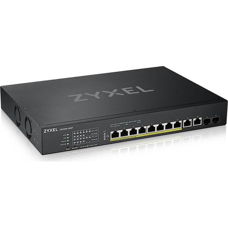 Zyxel XS1930-12HP Switch di Rete L3 Gestito 10G PoE+ 12 Porte Nero Montaggio Rack (1/4)