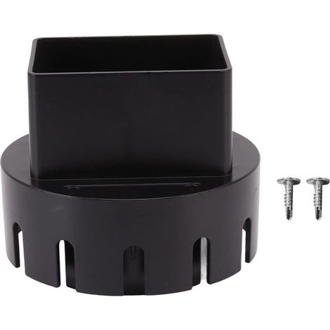 – Adaptateur pour gouttière flexible – PVC durable – Installation facile – Connecteur standard pour drainage efficace (1/5)