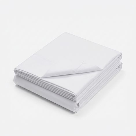Ranforce King Fitted Sheet (ES) 100% Cotone RANFORCE Bianco (1/4)