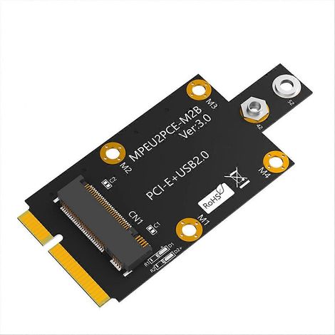 Mini M.2 Key B zu PCI-E Adapter mit zwei Nano-SIM-Kartensteckplätzen (1/5)