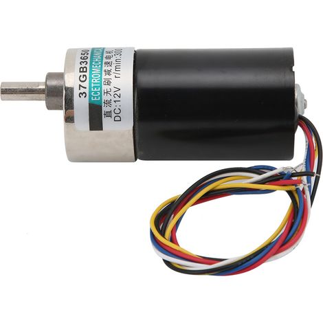 Moteur réducteur sans balais DC24V CW/CCW silencieux 20rpm/min pour micro-machinerie XD-37GB3650 (1/5)