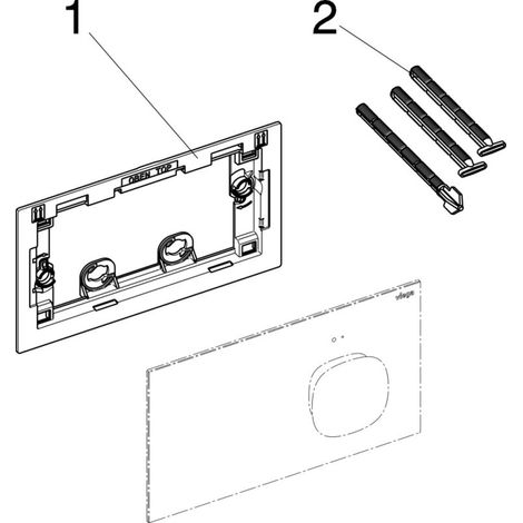 VIEGA 773465 Plaque de commande WC VfM 202 (1/5)