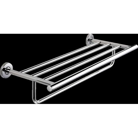 KWC Doppelhandtuchstange, MEDIUS, Edst, 600x122x220 mm, AP, Hochglanz, Regal (1/2)