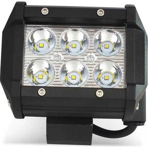 Barcelona Led – Phare LED 4x4 tout terrain 18W – 1500 lumens lumière blanche froide 6000K – Angle d’ouverture 30º – Boîtier aluminium IP67 - 10-40V (1/5)
