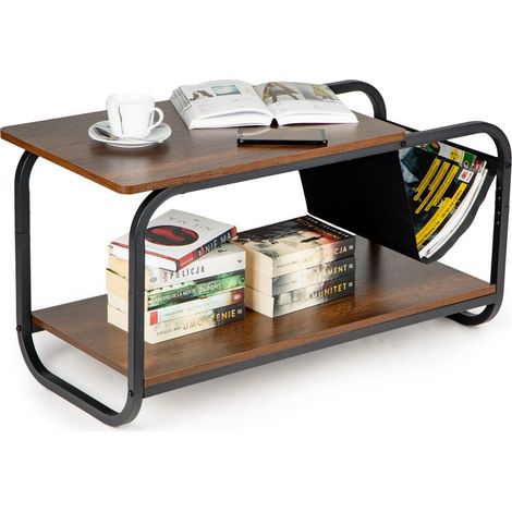 Moderner loft couchtisch 2 ebenen modernhome