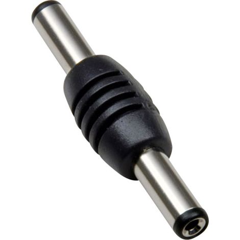 TRU COMPONENTS 1582281 Niedervolt-Adapter Niedervolt-Stecker - Niedervolt-Stecker 5.5 mm 2.1 mm 5.5