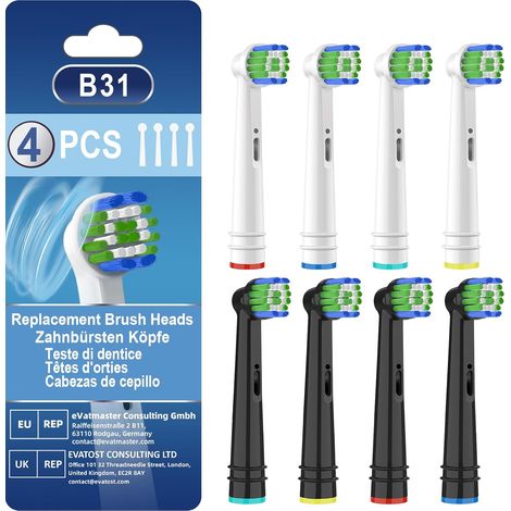 Brossettes Compatibles avec Brossettes de Rechange Têtes Brosse à Dents Electrique Compatibles -Vitality Pro/Pro 3 3500 /Pro 3 3000 /Pro 1/ Vitality 100 (1/5)