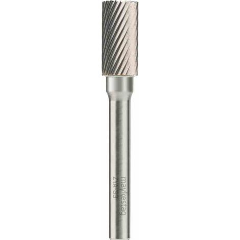 Fraise Rotative HM Tige Cylindrique avec Coupe Frontale - Aciers, Inox D. 3 x Lt. 38 x Lu. 14 x Q. 3 mm - Diamwood