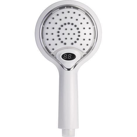 Pommeau de douche à main 3 couleurs lumineuses, changement d'eau par température – Jet massant et pluie, facile à installer–DELKEVIC