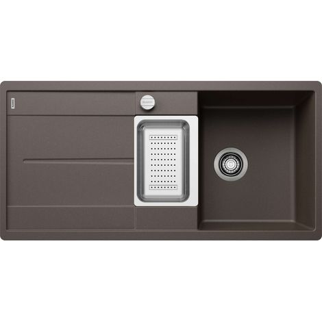 Blanco Metra 6 - Lavello in silgranito, 99x49 cm, con comando di scarico e accessori, caffè 519120 (1/2)