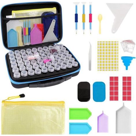 Boite de rangement - Diamond Painting - 60 Compartiments - Nylon - Mixte - Adulte (1/4)