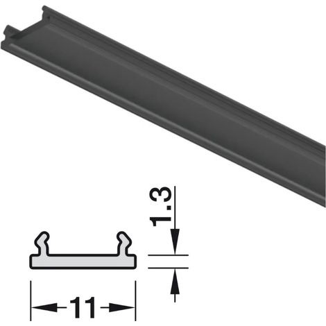 DIFFUSORE NERO MT.3 PER PROFILO LED HAFELE 2103 833.95.759