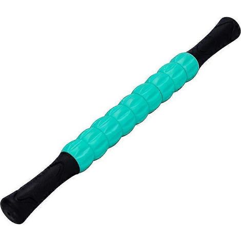Bâton de massage à rouleau pour tissus profonds avec rotation à 360° pour soulager la douleur, les courbatures et les crampes. (1/4)