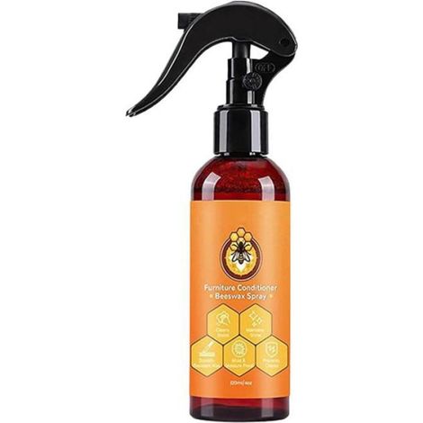 Spray Cire D'abeille - Nettoyant Réparateur pour Meubles et Cuir - 120 ml - Usage Intérieur - 1 Pièce (1/5)