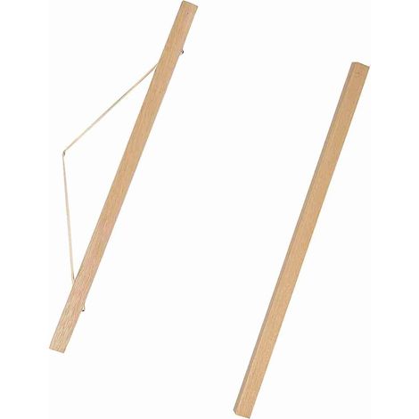 Cadre photo magnétique en bois naturel et sciure de , support pour (1/5)