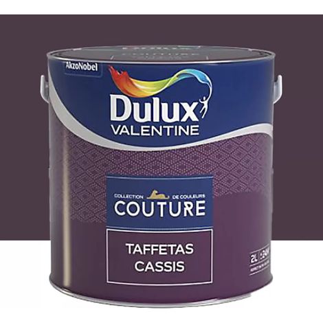 Peinture acrylique Dulux Valentine Couture Taffetas cassis 2 L (1/2)
