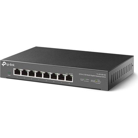TP-Link TL-SG108-M2 switch di rete Non gestito 2.5G Ethernet (100/1000/2500) Nero (1/4)