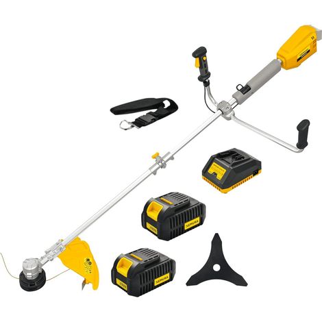 Nemura – Débroussailleuse à batterie 40V – Moteur brushless – Diamètre de coupe 43cm – 2 batteries 4Ah et chargeur rapide inclus