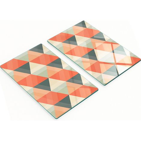 Tablas de cocina de vidrio templado con figuras geom茅tricas gr谩ficas 2x30x52 cm (1/5)