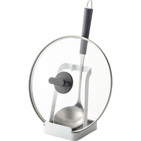 Porta mestolo - Porta coperchi per utensili da cucina - 101015 cm - Bianco