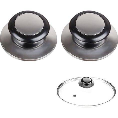 2 Pièces Boutons De Couvercle, Couvercles Pour Casseroles Et Poêles, Couvercle Inox, Poignée Casserole (1/5)