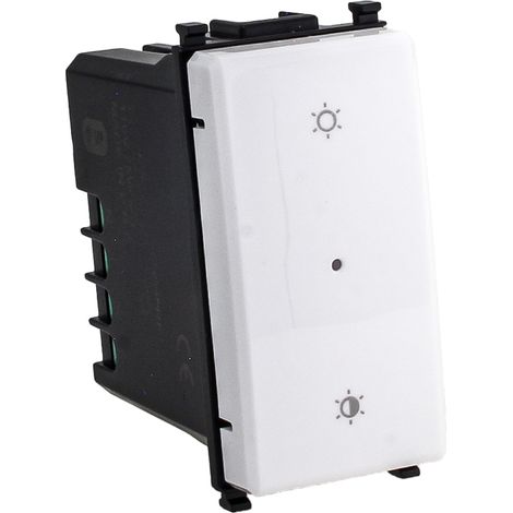 Serie Civile ETTROIT Bianco Compatibile Con Vimar Plana (Dimmer Connesso WIFI)