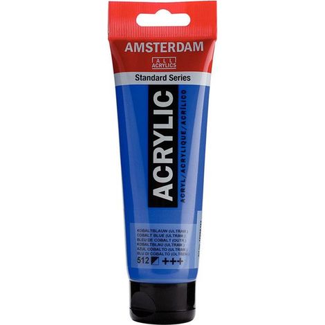 Peinture acrylique - ROYAL TALENS - Amsterdam - 120ml - Bleu de cobalt - Semi-opaque (1/2)