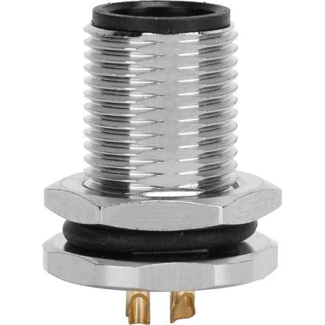 Einbau-M12-F2-P4 F2 M12-Buchse, IP67 wasserdichter Stecker, 4-poliger Steckeradapter (1/5)