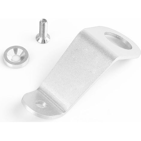 JDM Radiator Bracket Aluminum Alloy Car Mount for Honda Civic - Silver (with logo) (1/4)