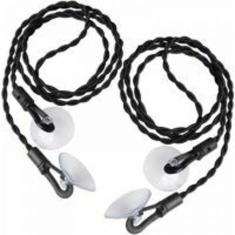 Corde à Linge Voyage, 2 Pièce Corde à Linge Etendoir à Ventouse Rétractable Portable pour Intérieur ou Extérieur, Voyage, Camping Randonnée, Noir (1/5)