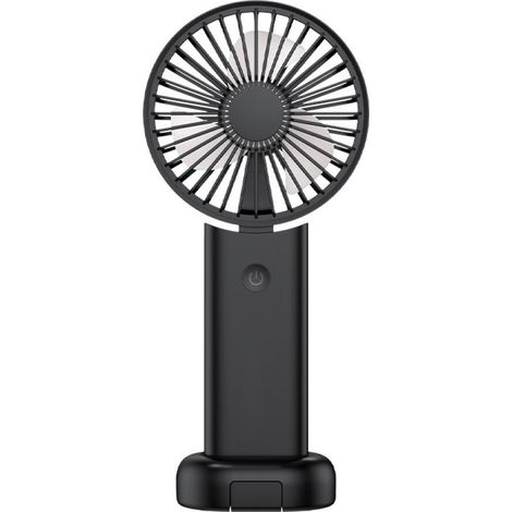 Tragbarer Handventilator mit 3000 mAh – wiederaufladbar, um 90° faltbar mit Trageschlaufe, 3 Geschwindigkeitsstufen – ideal für Reisen, Camping, drinnen und draußen (1/5)