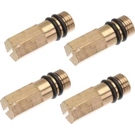 4 Pieces Copper Socket Faucet Fit Stainless Faucets Cap Replacement Single Socket Copper Part Faucet Fitting Golden (1/5)