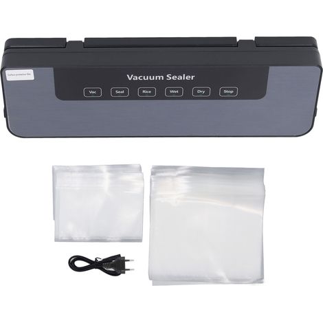 Scelleuse sous vide automatique, Machine d'emballage de stockage des aliments secs et humides à forte aspiration 80KPa avec 50 sacs (1/5)