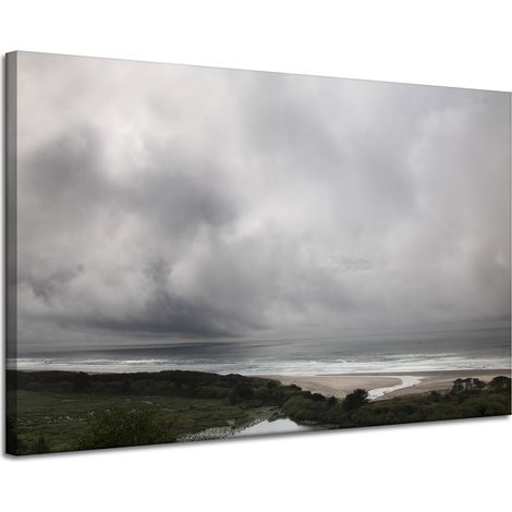 Stampa su tela "La natura si apre al mare" 120x80 cm