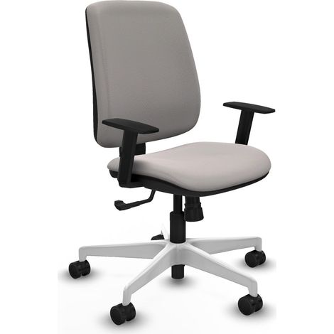 Sedia da ufficio piqueras y crespo Alares bianco similpelle (1/2)