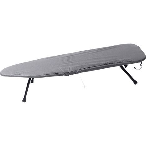 Planche à repasser pliable en acier, surface élargie, support stable, portable, idéale pour la maison et les voyages, 81 x 31 x 15 cm (1/5)