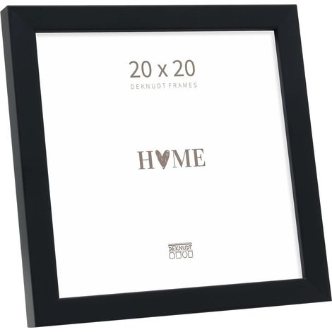 Cadre Bois Couleur Noir Photo 20x20cm S243K2 (1/5)