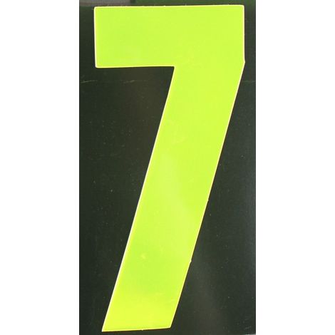 Conacord Reflektierende Klebezahl 7 gelb 170 mm 7 Klebebuchstaben & Zahlen (1/2)