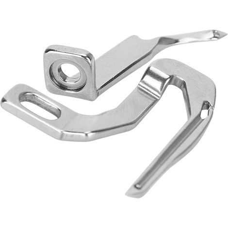 Lot de 5 aiguilles machine à coudre pour point satin, compatibles SINGER, épingles courbées multifonctions, accessoires de couture, finition impeccable. (1/5)