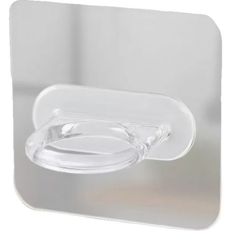 Ganci da parete autoadesivi, multiuso, trasparenti, 20 pezzi (1/2)