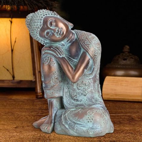 Décor extérieur intérieur, décoration de Bouddha, maison de jardin en résine synthétique artisanale de Style asiatique du (1/4)