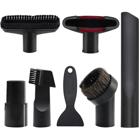 Ensemble d'accessoires pour aspirateur, embouts universels 32-35 mm, comprenant un suceur plat, un suceur pour voiture et une brosse pour tissus d'ameublement (1/5)