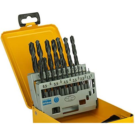 Dewalt DT5913-QZZSerie 338 HSS-R - Set di punte per legno (DIN Jobber, 19 pz.) (1/4)